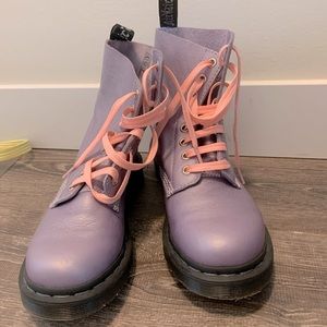 Purple Doc Martens with Pink laces 💕